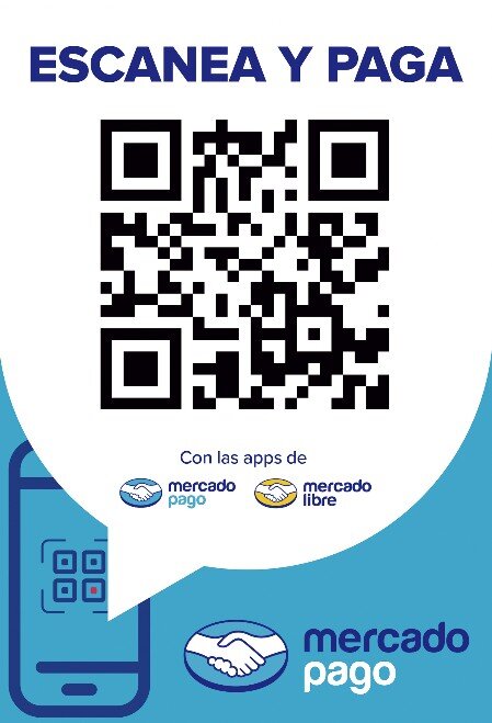 Escanea el QR con tu smartphone y paga con MercadoPago